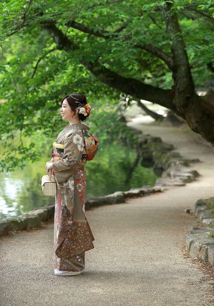 奈良で成人式の前撮りロケーション撮影