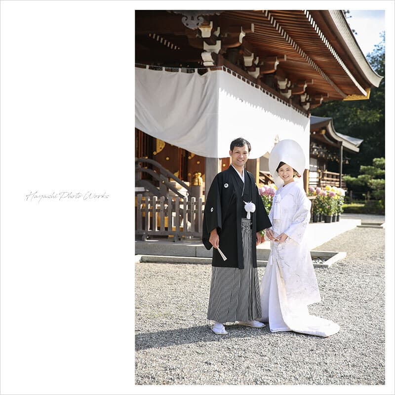 大神神社の結婚式撮影