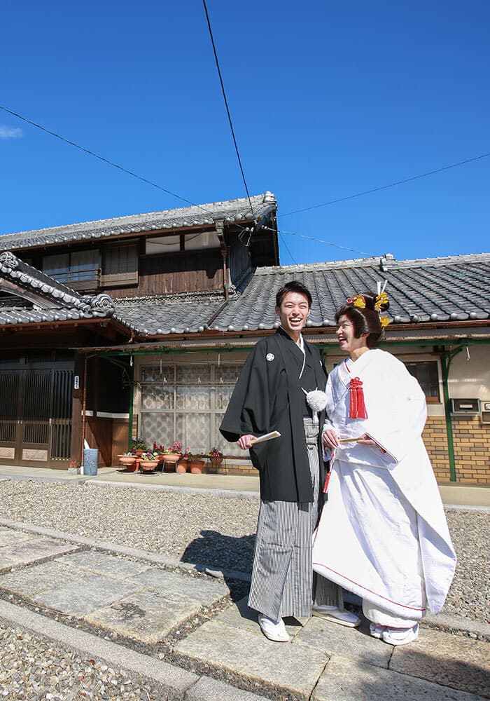 三重県伊賀市の自宅で結婚式前撮り撮影
