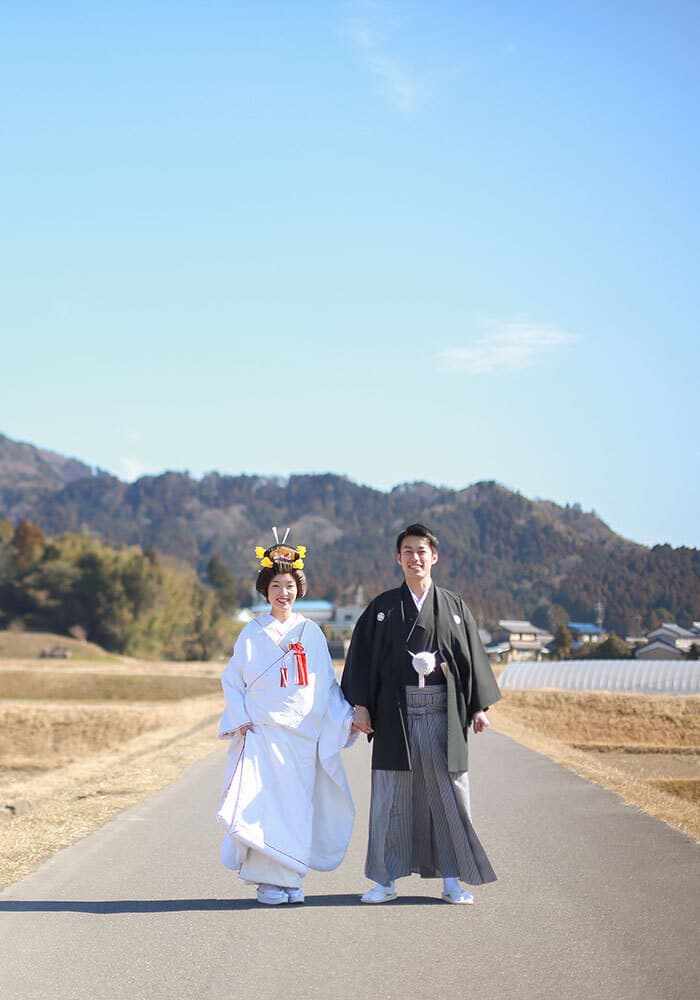 三重県伊賀市の自宅で結婚式前撮り撮影