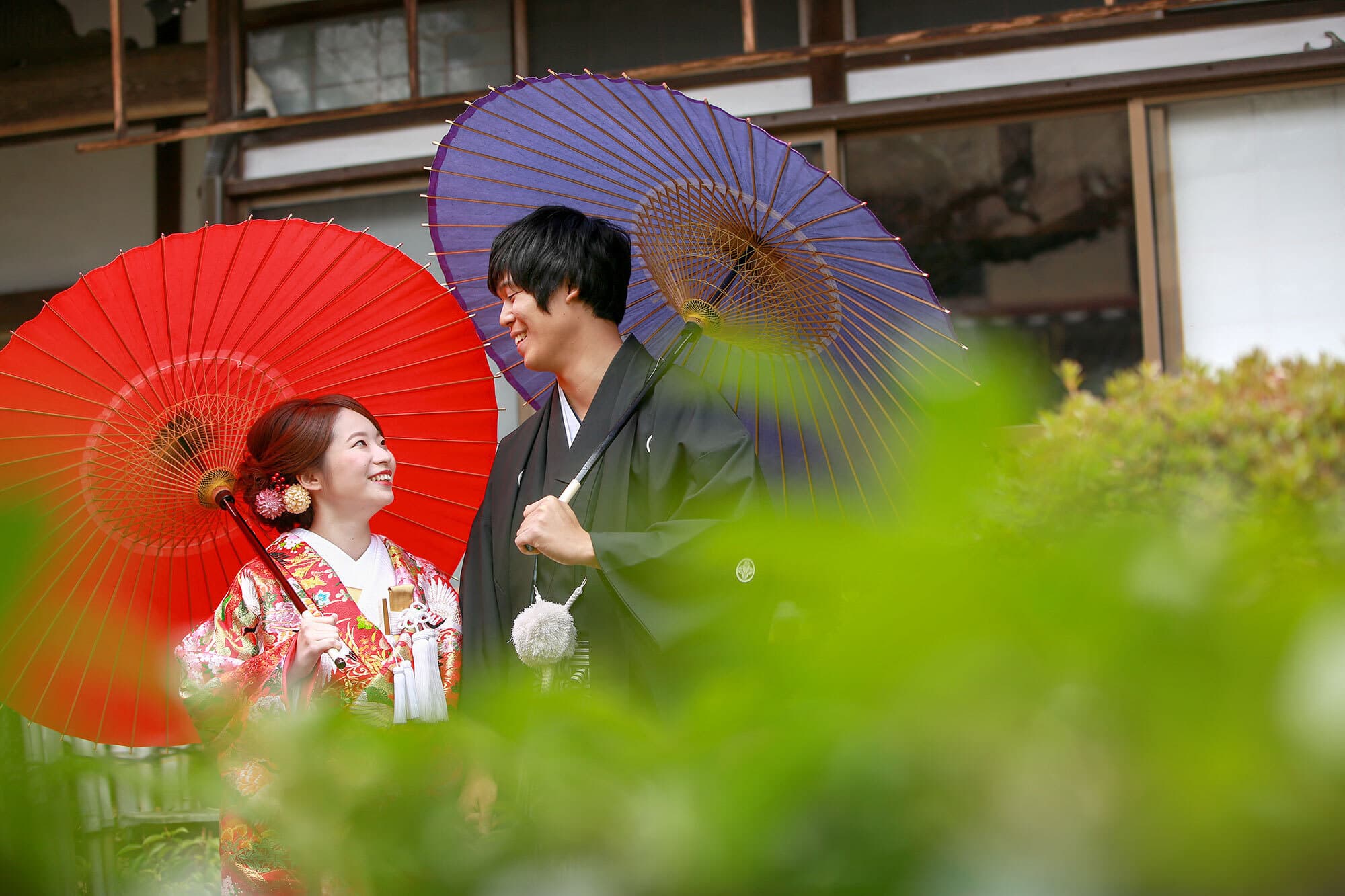京都市嵐山で結婚式前撮り撮影