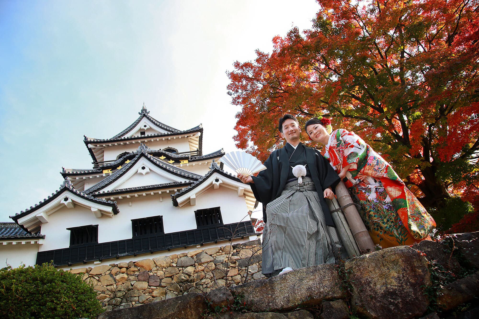 彦根市で前撮りロケーション撮影
