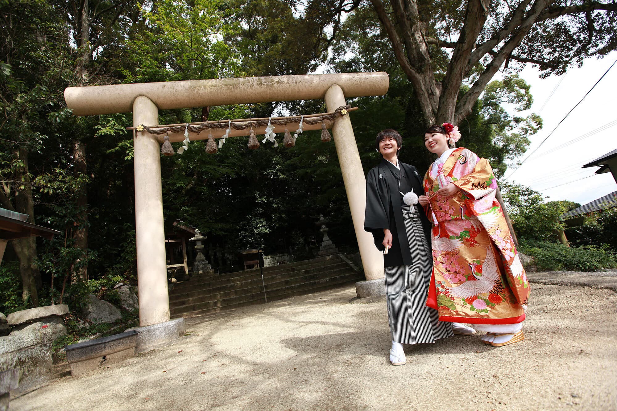 葛城市笛吹神社前撮りロケーション撮影