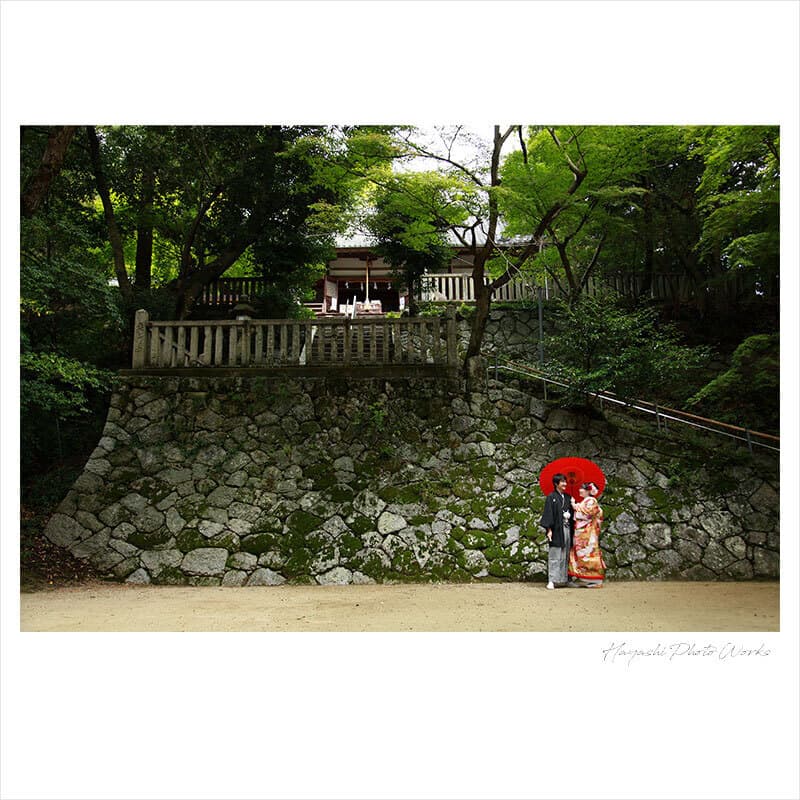 葛城市笛吹神社前撮りロケーション撮影