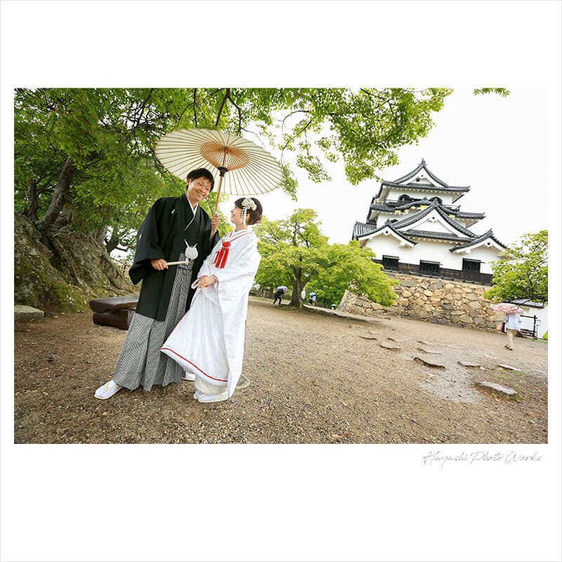 彦根城前撮りロケーション撮影
