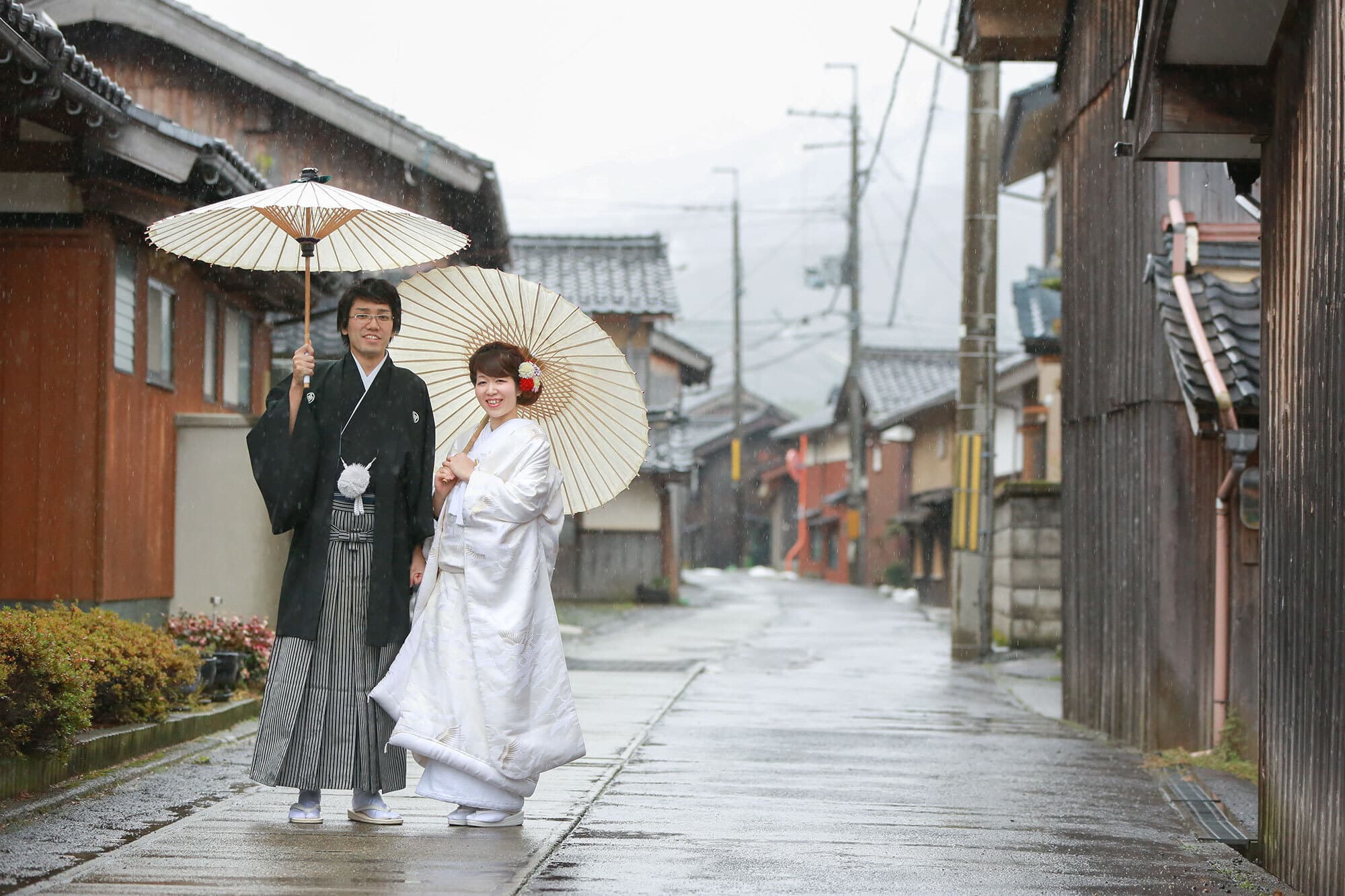 福井県美浜町で前撮りロケーション撮影
