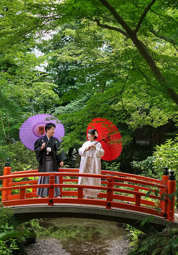 東京都世田谷区で前撮りロケーション撮影