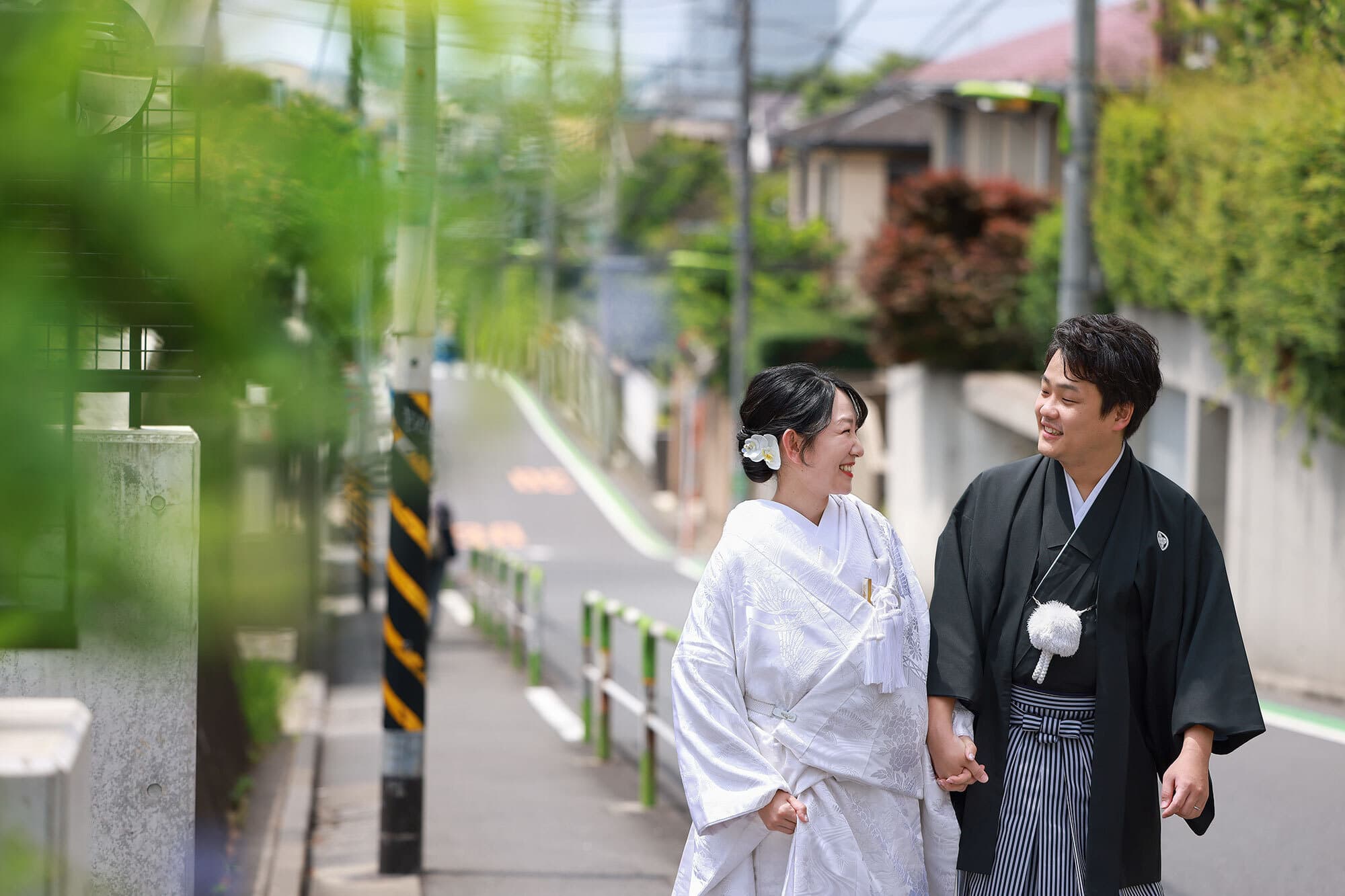 東京都世田谷区で前撮りロケーション撮影