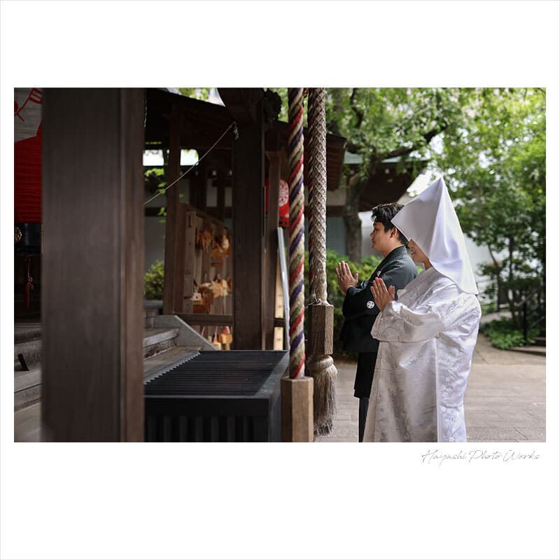 東京都世田谷区で前撮りロケーション撮影