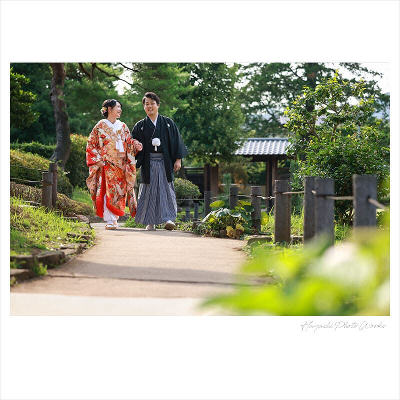 東京都世田谷区で前撮りロケーション撮影